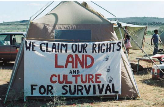 1983 Blockade Photo by Bates family