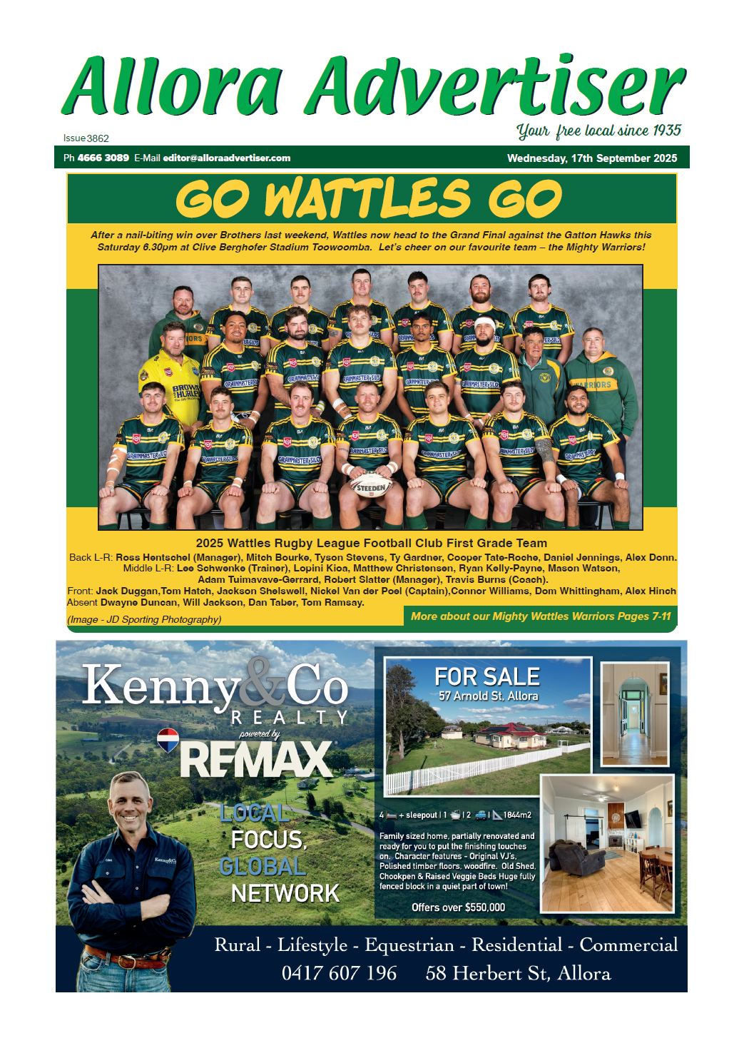 Allora Advertiser 17 September 2025