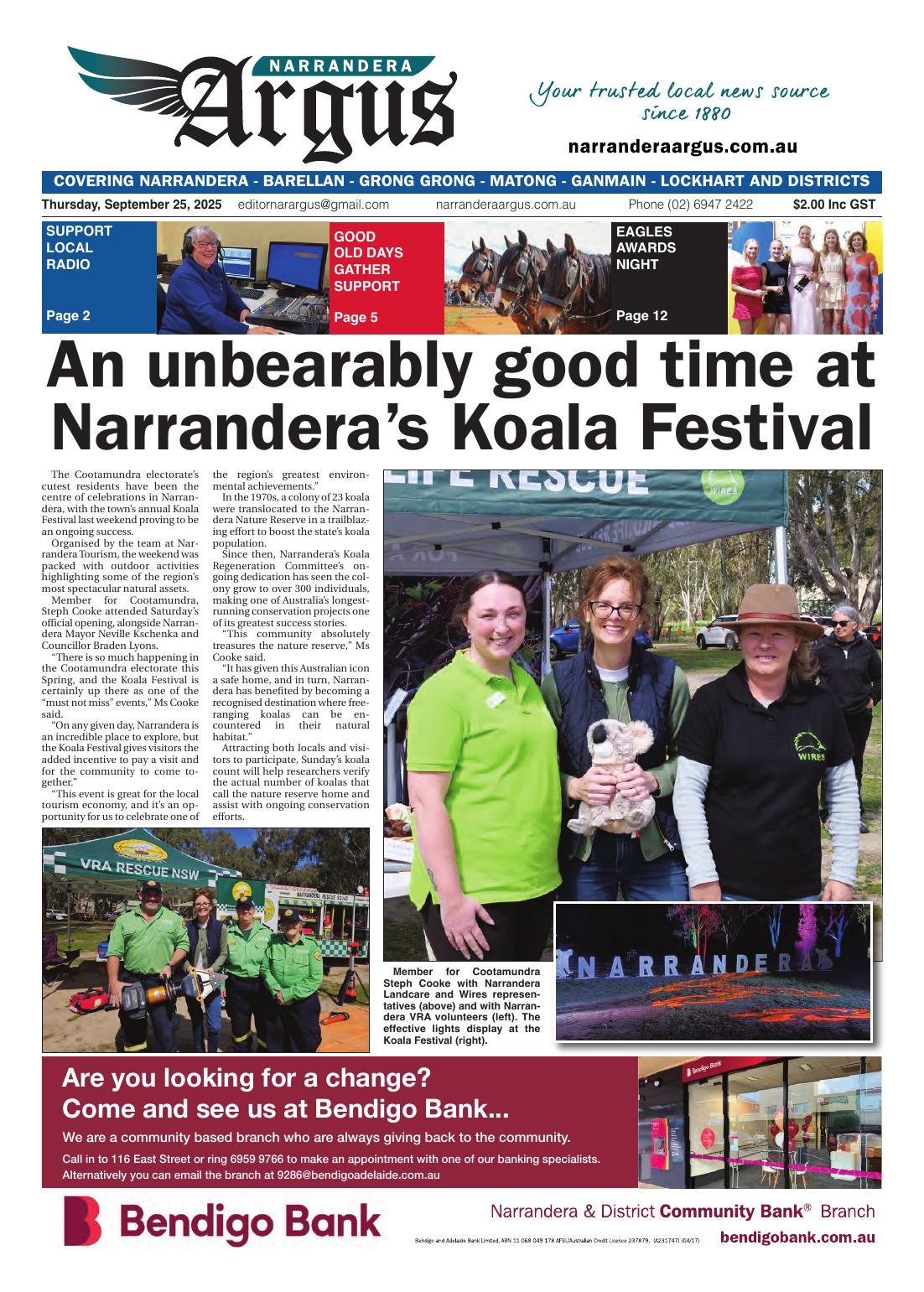 Narrandera Argus, 25 September 2025