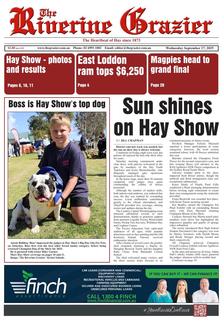 The Riverine Grazier 17 September 2025