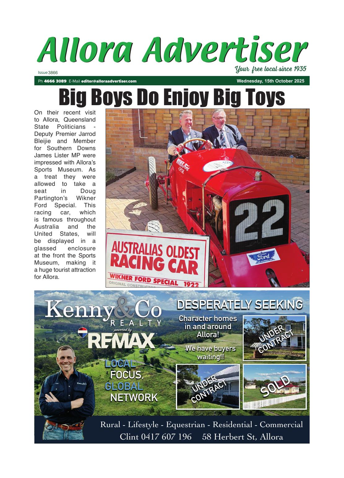 Allora Advertiser, 15 October 2025