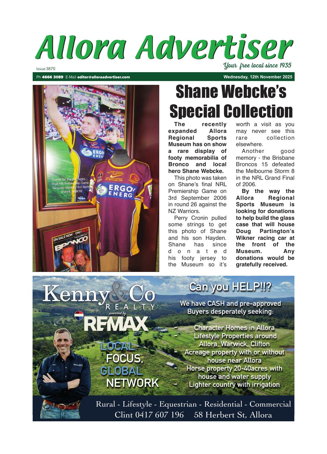 Allora Advertiser, 12 November 2025