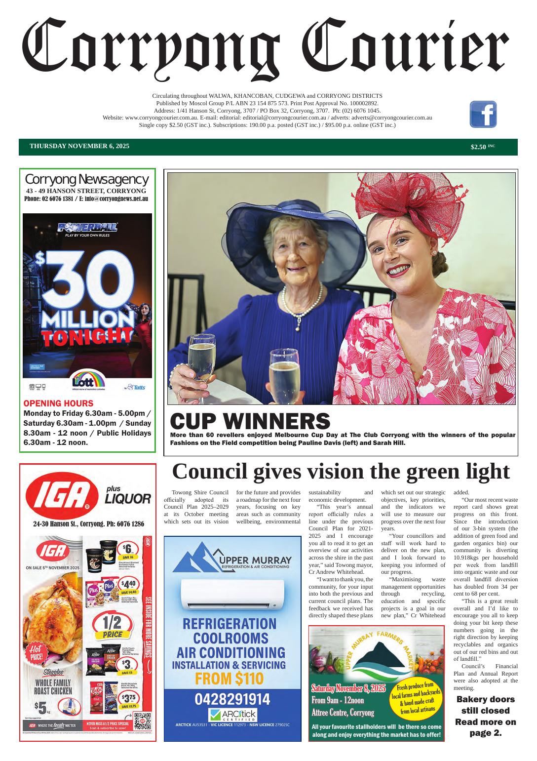 Corryong Courier, 6 November 2025