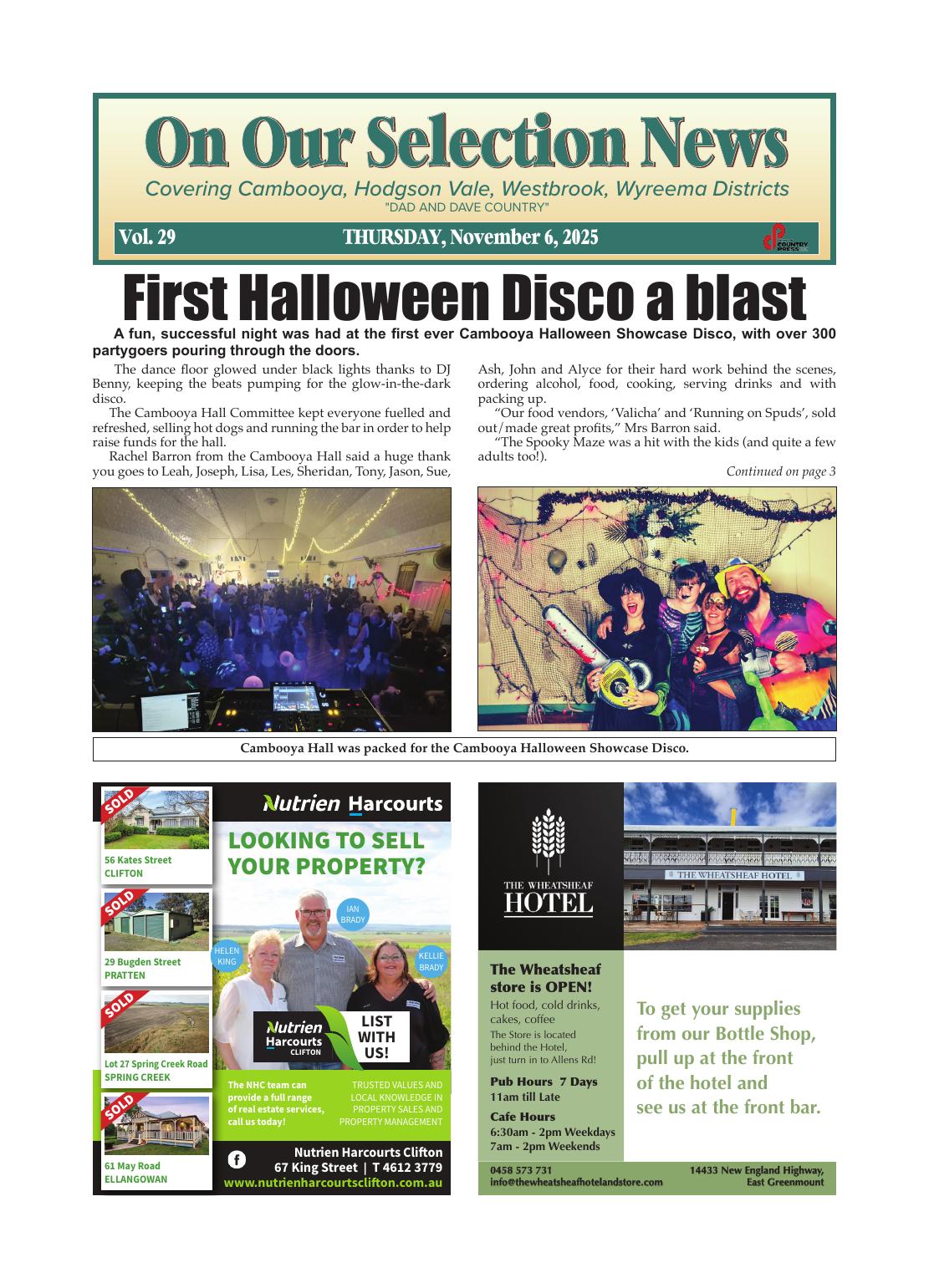 On Our Selection News, 6 November 2025