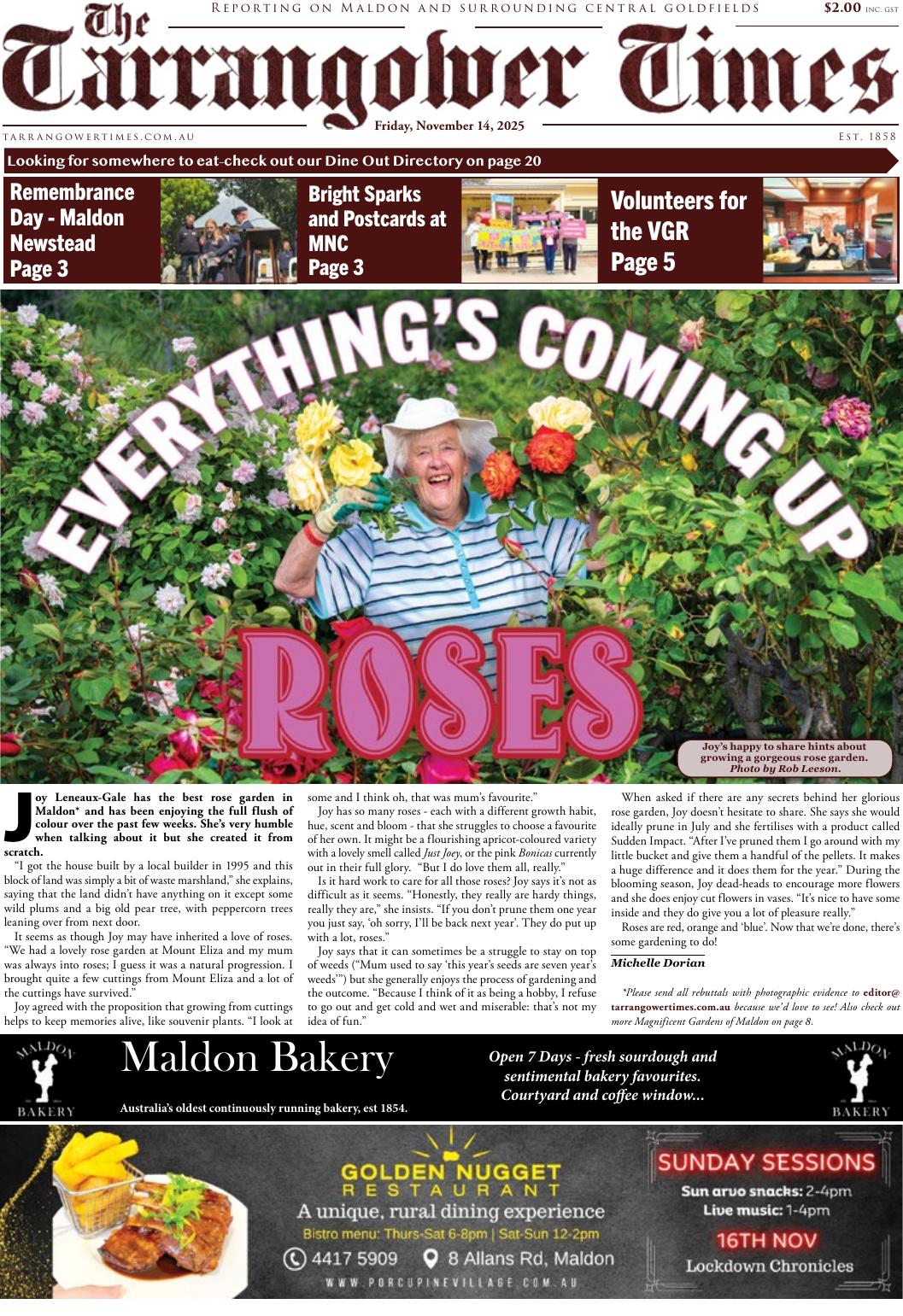 Tarrangower Times, 14 November 2025
