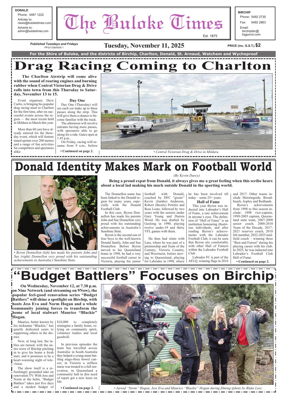 The Buloke Times, 11 November 2025