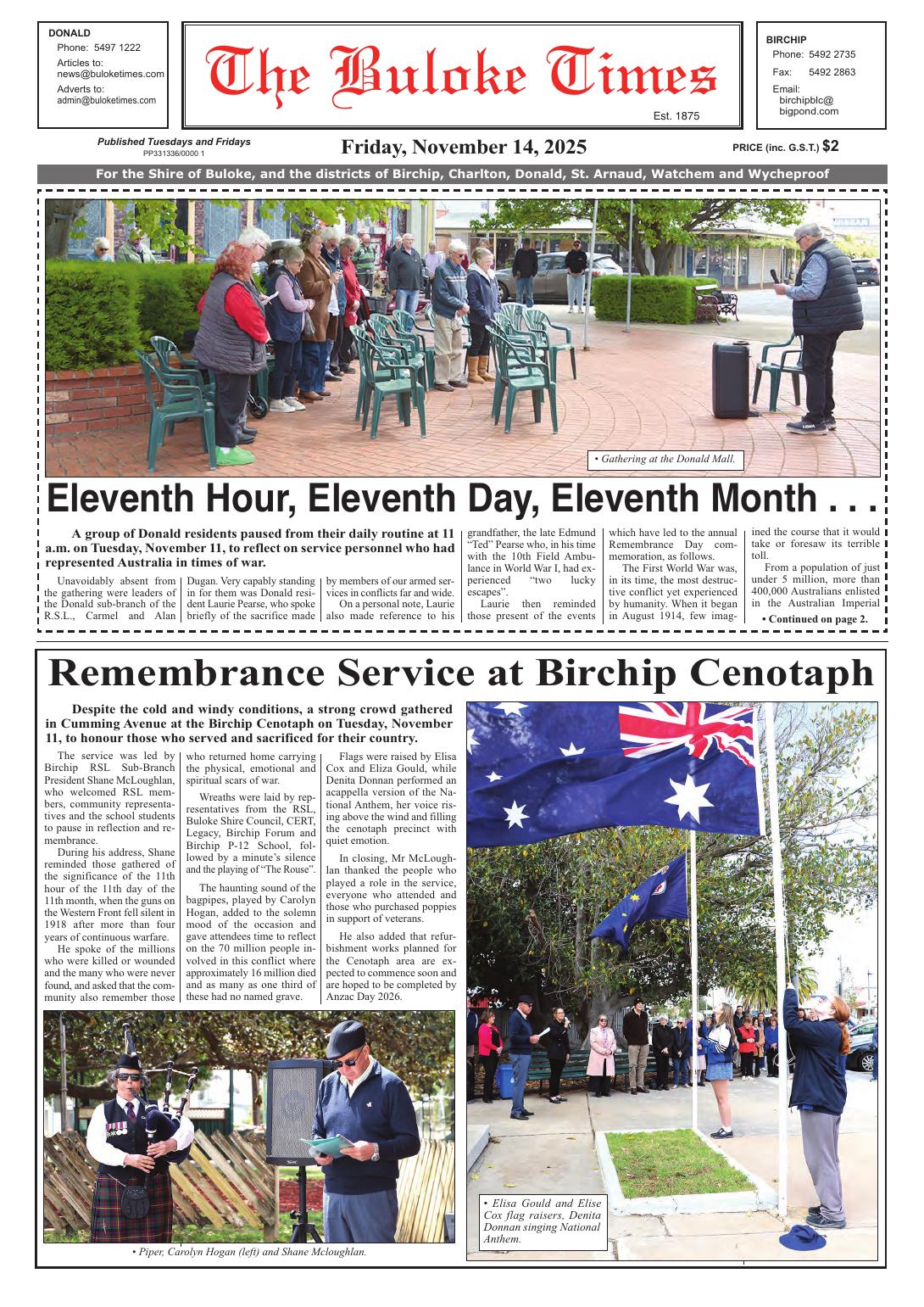The Buloke Times, 14 November 2025