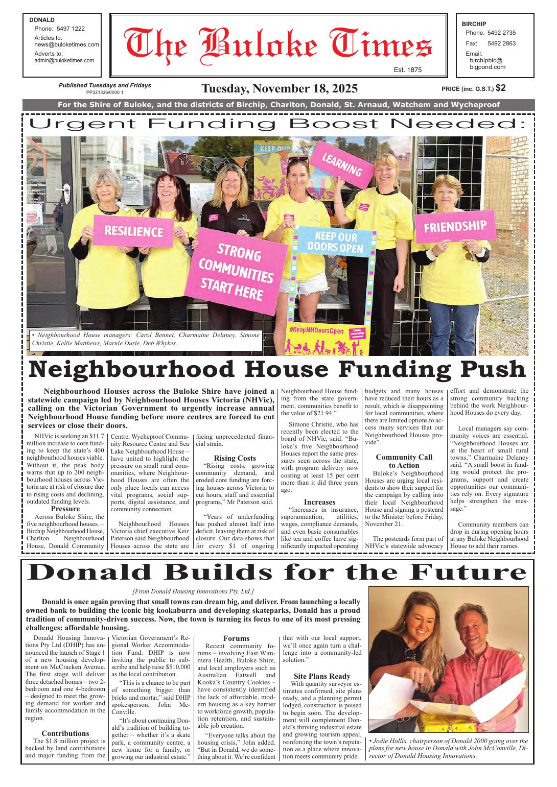 The Buloke Times, 18 November 2025