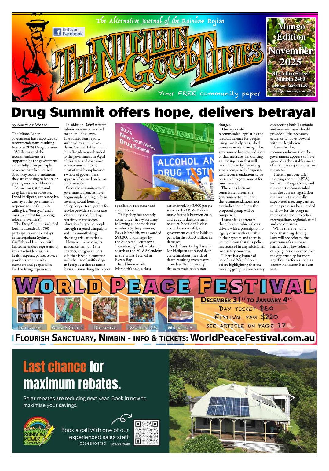 The Nimbin GoodTimes November 2025