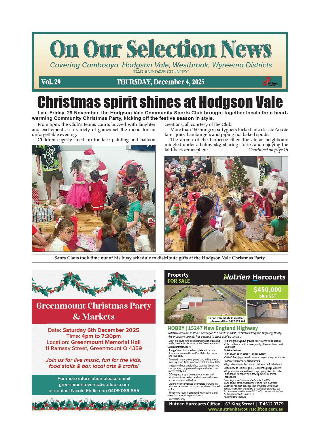 On Our Selection News 4 December 2025