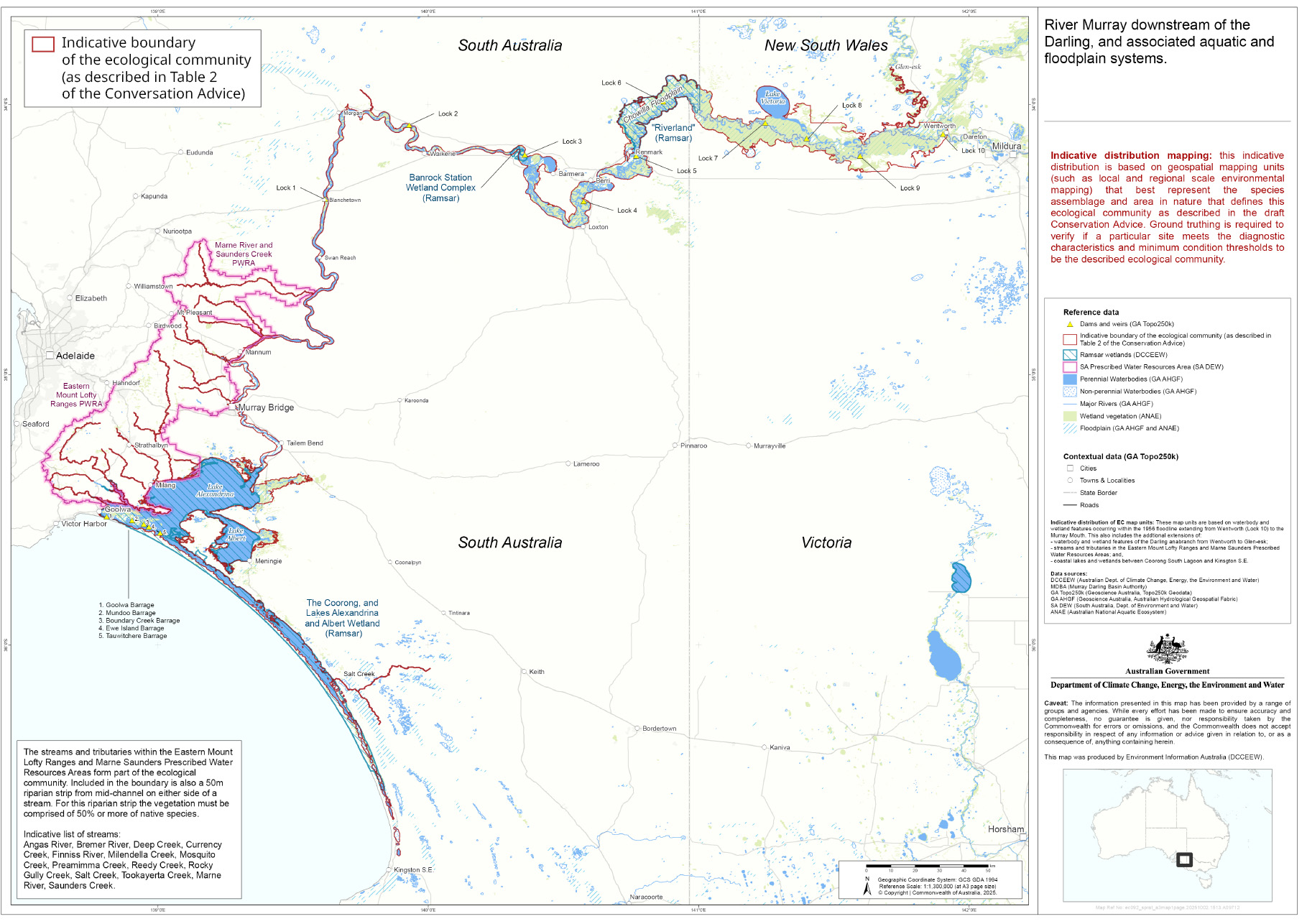 Map of the area listed as critically endangered