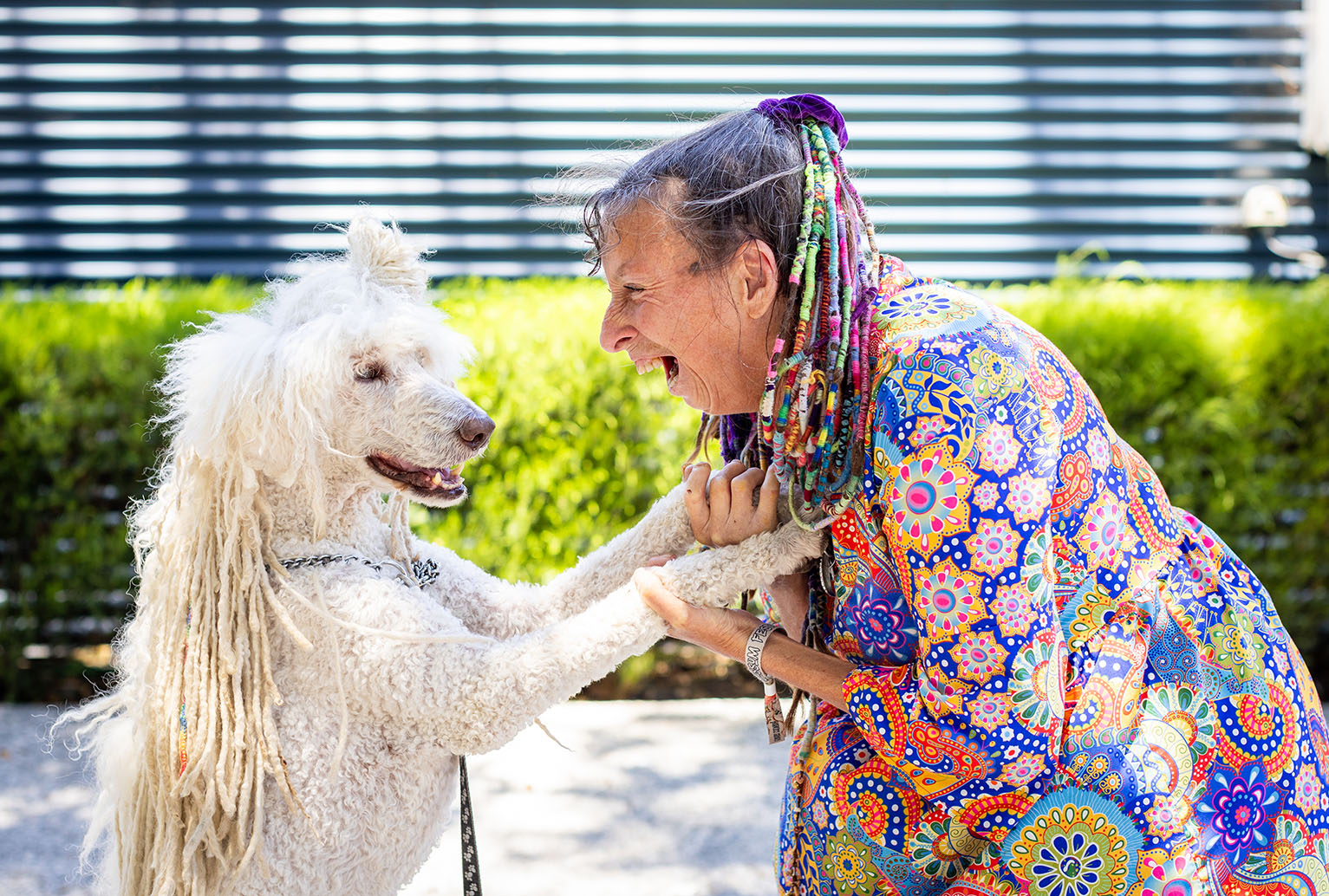 Kim O'Meara and friend