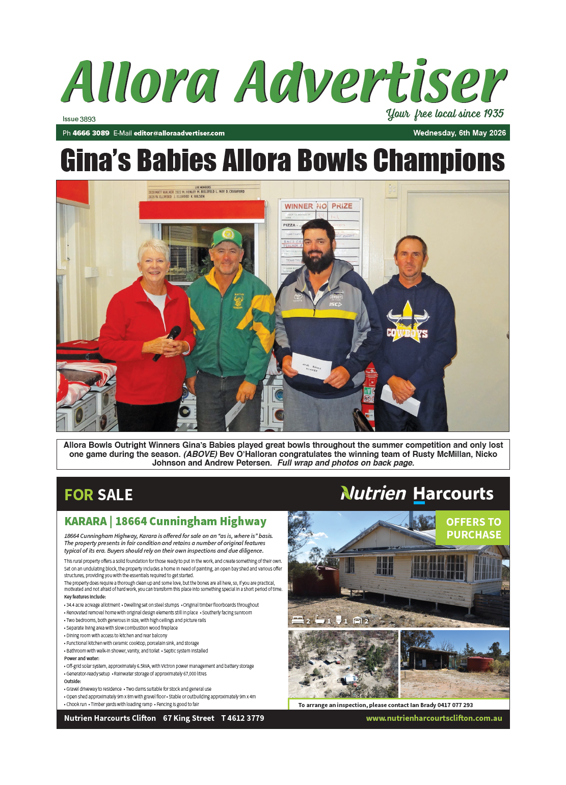 Allora Advertiser 6 May 2026