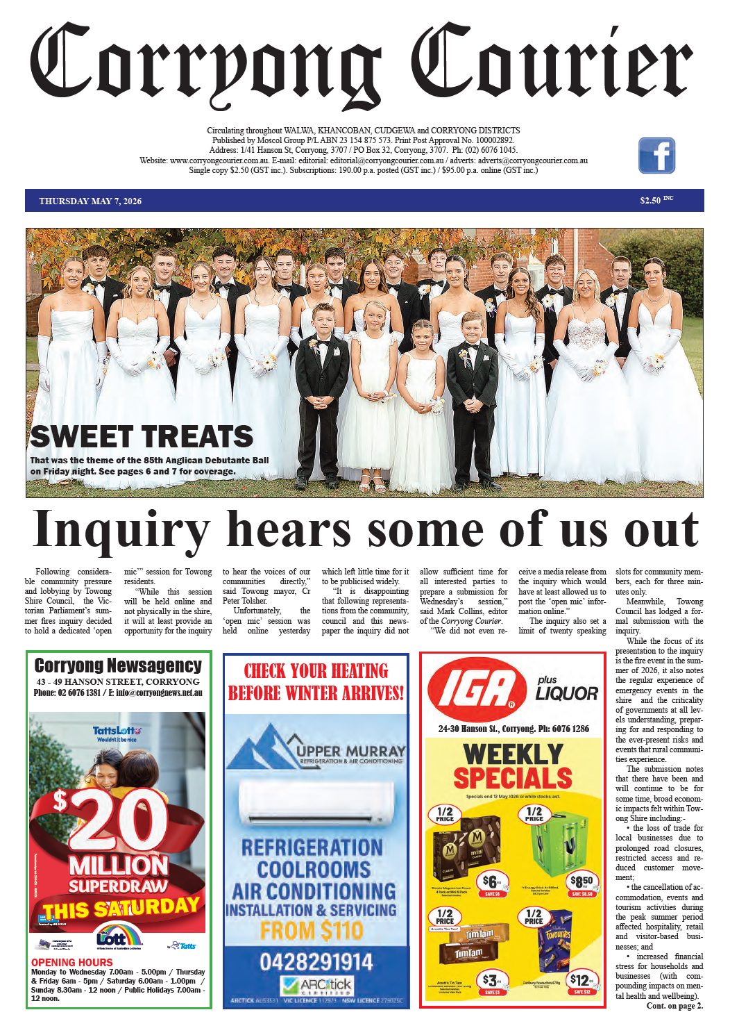 Corryong Courier 7 May 2026
