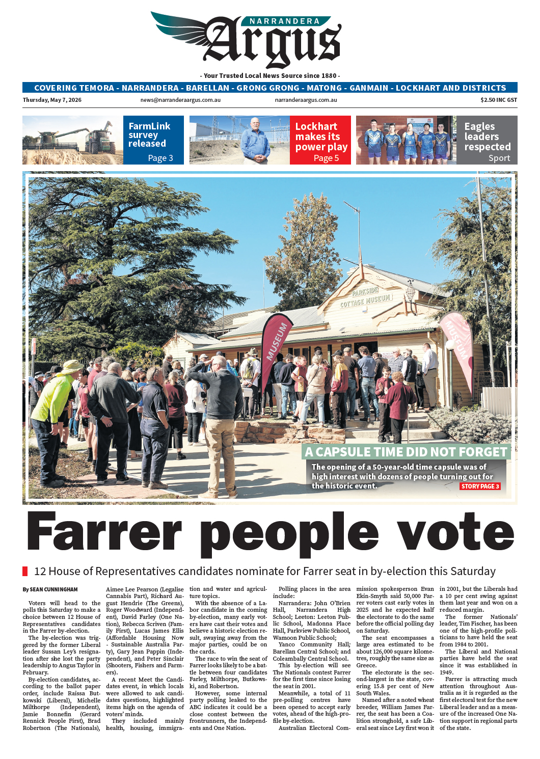 Narrandera Argus 7 May 2027