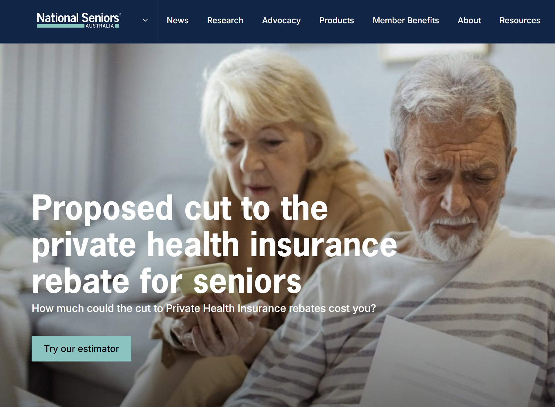 National Seniors site