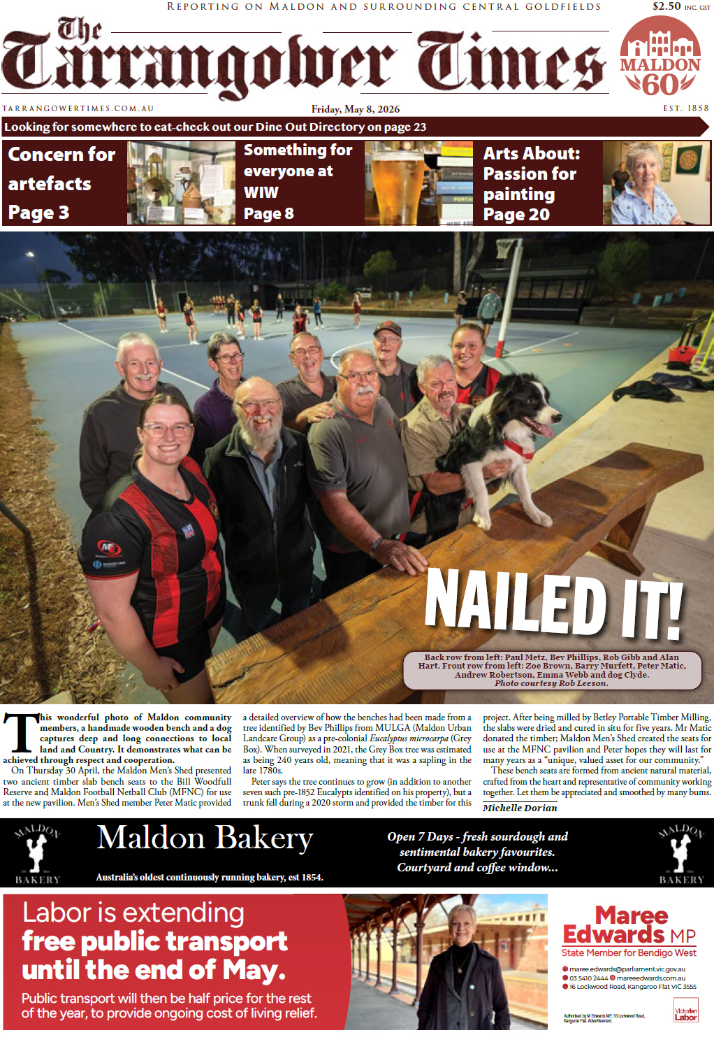 Tarrangower Times 8 May 2026